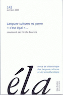 Études de linguistique appliquée, no 142